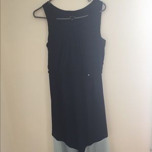 Colorblock chiffon dress